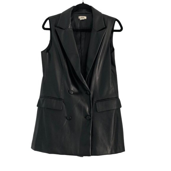 Jason Wu Jackets & Blazers - Jason Wu Womens Faux Leather Vest Size M